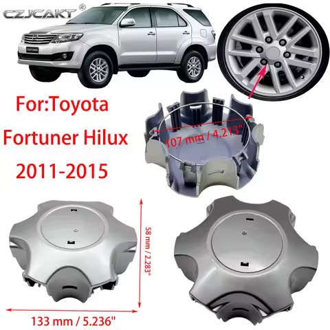 Wheel Center Hub Caps for Toyota Hilux Fortuner 2011-2015 Silver Rim Cover 4260B-0K080 4260B-0K081 4