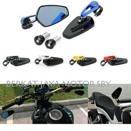 Rearview Mirror Folding Bar End Oval Cnc Universal / Rearview Mirror Jalu Handlebar Cnc