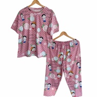 5xl-6xl sleepwear terno pajama for plus size women