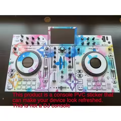 Denon Prime 2 DJ Controller Skin - Anti-Scratch Vinyl Film (Precision-Cut/No Residue/Non-Machine)