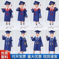 Children Doctoral Uniform Kindergarten Doctoral Uniform Graduation Photo Doctoral Cap Graduation Robe Primary School Student Suit Clothing Children Doctoral Uniform Kindergarten Doctoral Uniform Graduation Photo Doctoral Cap Graduation Robe Primary School