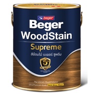 สีย้อมไม้ที่ดีที่สุด ของ เบเยอร์ : สีย้อมไม้ ซูพรีม ทนทาน คุ้มค่า เนื้อฟิล์มเยอะBeger Wood Stain Supreme (1GL)