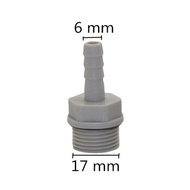 10Pcs 6/8/10/12mm Barb to 3/8"Male Thread Straight Connector Garden Hose Joint