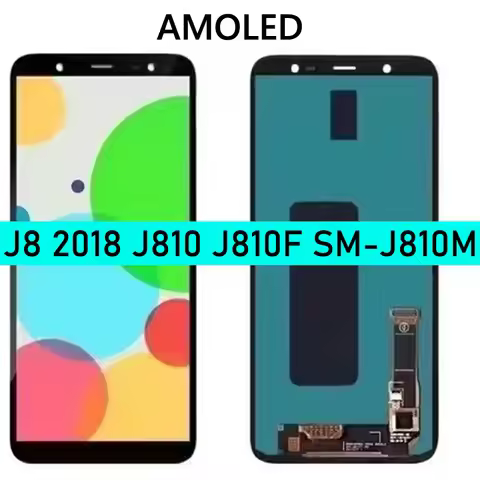 NEW SUPER AMOLED LCD Display Replacement For Samsung J8 2018 J810 J810F SM-J810M Pantalla Touch Scre