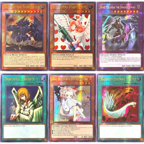 Yu-Gi-Oh! Holographic-QCScR TCG Cards Collectiontoy Ash Blossom & Joyous Spring Injection Fairy Lily