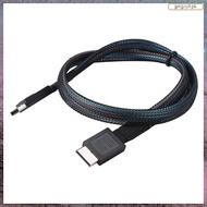 [L E U R] PCIE4.0 MINI SAS Cable 24Gbps Oculink Data Extension Cable SFF-8611 to SFF-8611 Server Dat