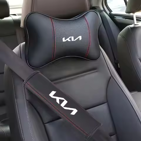 Car Seat Belt Shoulder Pad Cover Headrest Neck Pillow For Kia rio K2 K3 K4 K5 KX3KX5 ceed Sportage R