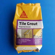 Sika Tile Grout Pengisi Nat Keramik 1 kg Semen Pengisi Nat Granit Keramik Ubin Tegel - Putih Cream H