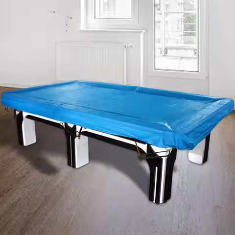 7/8/9/10/12ft Billiard Snooker Table Cover Table Protection Waterproof PVC Dustproof with Drawstring