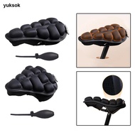 yuksok Bike Saddle Cover Soft Inflatable Bike Seat Cover Comfort Bike Seat Cushion