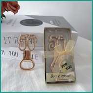 ☁ ❤ 50th Birthday Anniversary bottle opener souvenir For Birthday Giveaways personalized Gifts