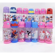 450 ML Botol Air Kanak-kanak,Kids Water Bottle,Tali Panjang,Ada Straw