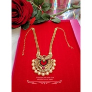 RANTAI LEHER EMAS SUASA INDIAN TRADITIONAL GOLD PLATED NECKLACES RANTAI LEHER  necklace kasu mala1. 