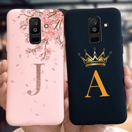 Samsung Galaxy J8 2018 J810F/DS J810G/DS Case Fashion Crown Letters Silicone Shockproof Cover Samsung J8 2018 Soft Casing