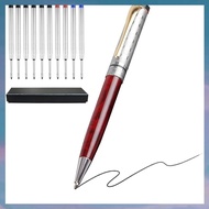 [hotkeystore.] Luxury Metal Pen Set- Fancy 1.0mm(10 Pcs Refills), Medium Point Ballpoint for Journal
