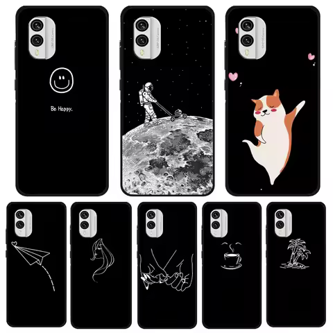 For Nokia X30 Case XR21 Soft Phone Black Cover For Nokia C32 C12 C02 C21 Plus Cases Thin TPU Coque S