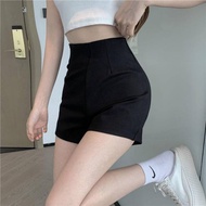High-waisted dance shorts with teardrop closure - Retrostyle - Quan516_P3K4