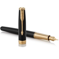 AT-🌟Parker（PARKER）Pen2015Dreher Pure Black, Elegant Gold Clip Ink Pen Adult Business Gift Pen KPFD