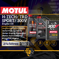 Motul TRD Sport H-Tech 300V Semi Fully Synthetic Engine Oil Lubricant 5W40 5W30 0W20 15w50 Minyak Hitam Enjin Car Service
