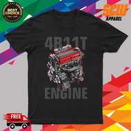 🔥PREMIUM VIRAL🔥MITSUBISHI 4B1 4B11T CAR ENGINE TSHIRT DESIGN 3HIGH QUALITY COTTON
