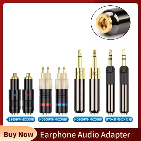Audio Adapter HD700 1840 1440 R70X HD25 HD600 HD650 HD800 To MMCX Connector Female Jack Earphone Con