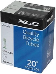XLC Unisex - Adult Bicycle Inner Tube 20 x 1.5/2.5 40/62-406 AV 35 mm VT-A20, Black, One Size