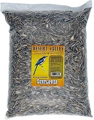 Black Striped Sunflower Seeds - Food for Cardinals, Woodpeckers, Jays & More (5-Pounds)