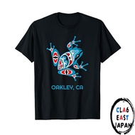 Oakley Red Blue Frog PNW Native American California T-Shirt