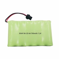 7.2V rechargeable battery large capacity 700mAh SM-2P connector electric remote control toy charger