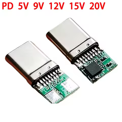 Type-C PD2.0 PD3.0 QC to DC 5 9V 12V 15V 20V Spoof Scam Fast Charge Trigger Polling Detector USB-C P