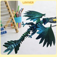 3D Printed Dragon Action Figure Animal Figurine for Car Dashboard Home Decor