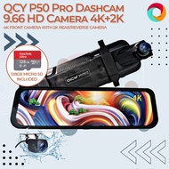 QCY P50 Pro Dashcam 4k Front Dashcam 2k Rear Camera