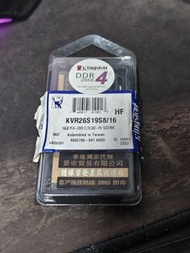 (絕版/NAS可用) Kingston ValueRAM DDR4 2666 SODIMM 16GB (單條) KVR26S19S8/16 Synology DS920+可用