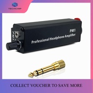 TECHCHIP-PM1 Headphone Amplifier 6.35/3.5MM Audio Signal Input Portable Headphone Amplifier Monitor