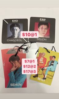 EXO小卡 exo卡 exo收卡 exo放卡 燦烈 伯賢 世勳 kai suho xiumin D.O. Chen Lay 張藝興 小卡可小議