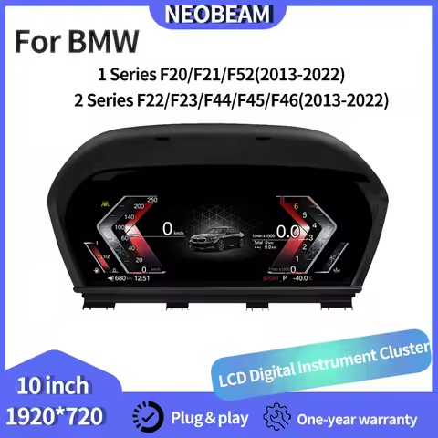 NEOBEAM 1920*720P LCD Digital Dashboard Panel Cluster For BMW 1 2 Series F20 F21 F52 F22 X1 F48 F49 