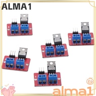 ALMA 5pcs MOSFET, IRF520 red Driver Module, irf520 mosfet Compatible for Arduino MCU ARM ARM