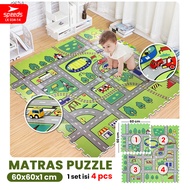 SPEEDS Evamat Puzzle Mat 60x60cm Thick Puzzle Carpet Evamat Multipurpose Floor Protector Mat 034-14
