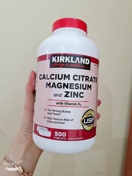 Viên uống Canxi Kirkland Calcium 600mg + D3 hộp 500 viên