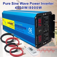 Ready Stock 12V To 110V Car Inverter Voltage Converter Power Transformer Pure Sine Wave DC AC 12V 110V 220V LCD