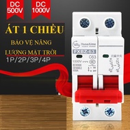 Bộ ngắt mạch CB DC 1000V điện một chiều cầu dao chuyên dụng cho Solar Năng Lượng Mặt Trời FXBZ-63/2P