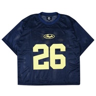 Genesis Conspiracy - Mesh Jersey Boxy Oversized 26 Navy Unisex - Streetwear Jersey