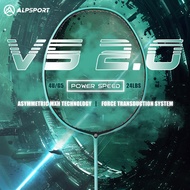 ALP V5 2.0 MXH CushionTechnology Offensive Badminton Racket Original 4U 75G Carbon Fiber Single Stri