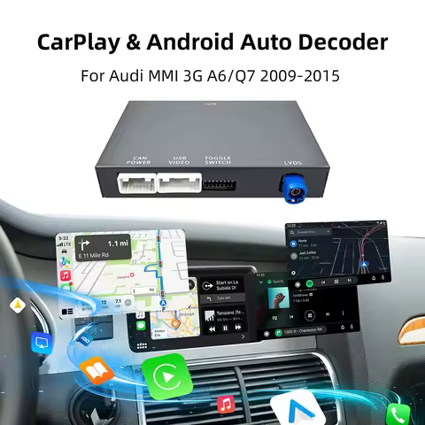 OEM Screen Upgrade Decoder Box for Audi A6,Q7 2009-2015, 6.5"/7" Screen, MMI 3G with CarPlay & Andro
