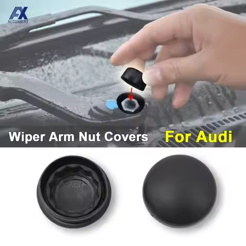 2 Pcs Front Windshield Wiper Arm Nut Bolt Cover Cap For Audi A1 A2 A3 B5 B6 B7 A8 A3 A5 A7 TT R8 RS3