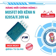 [10 CONS] IC Mosfet Double Channel N Paste, 8205A/X 8205A 8205 20V 6A TSSOP-8, Genuine New Product