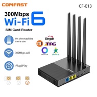Comfast Wifi6 Wireless Router 4G LTE SIM Card Router 286Mbps Signal Booster 2.4G WiFi Extender WiFi 