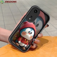 Cellphone Case For OPPO Reno 8 5G Reno8 Pro 5G Reno 8T 5G Reno 8Z 5G Cases For Boys Girls Cartoon Cat Doraemon Square Ladder Silicone Casing Full Cover