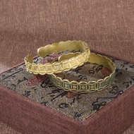 2026 Yueying National Trendy Coin Brass Bracelet Female Distressed Retro Brass Crafts Bracelet Brace