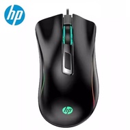 HP G100เมาส์เกมแบบออปติคอลมีสายเมาส์แสงแบคไลท์1600DPIสำหรับคอมพิวเตอร์สำนักงานเมาส์เรืองแสง